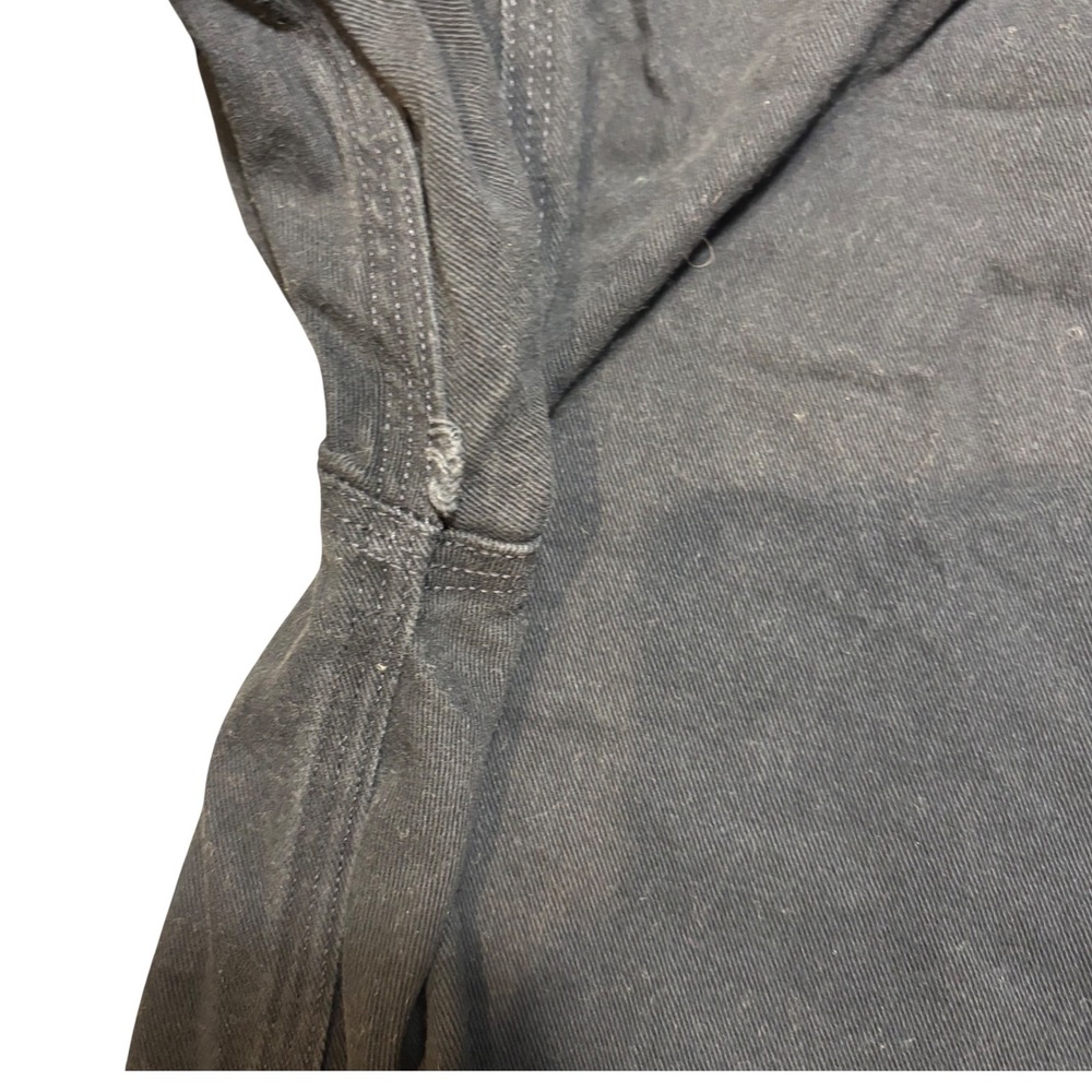 Carhartt Button Down Shirt Mens L Navy Blue Heavy Cotton Twill Workwear Long Slv - Picture 8 of 9